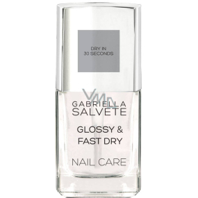 Gabriella Salvete Nail Care Glossy and Fast rychleschnoucí vrchní lak na nehty 11 ml