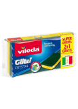 Vileda Glitzi Crystal houbička s chráničem nehtů + pevná drátěnka 3 kusy