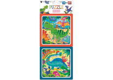 Baby Genius Puzzle Dinosauři 15 x 15 cm, 16 a 20 dílků, 2 obrázky
