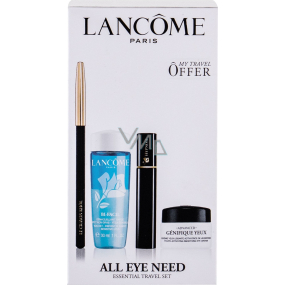 Lancome All Eye Need Bi-Facil odličovač očí 30 ml + Advanced Genifique Creme Yeux oční krém 5 ml + Crayon Khol tužka na oči 01 Noir 1,14 g + Hypnôse Mascara řasenka 01 Noir 2 ml, kosmetická sada pro ženy