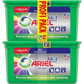 Ariel All in 1 Pods Color gelové kapsle na barevné prádlo 84 kusů 816 g