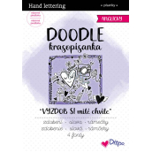 Ditipo Krasopísanka Doodle - Vyzdob si milé chvíle předtištěná anglická slova k procvičení 36 stran 7241001