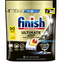 Finish tablety do myčky Ultimate Plus All in 1 Lemon, 90 ks