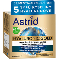 Astrid  Hyaluronic Gold denní pleťový krém 50 ml