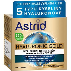 Astrid  Hyaluronic Gold denní pleťový krém 50 ml