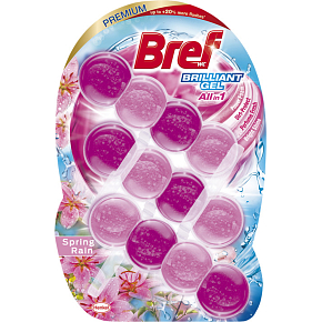 Bref Brilliant Gel Spring Rain WC blok 3× 42 g