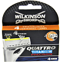 Wilkinson Sword Quattro Titanium Precision náhradní hlavice 4 kusy