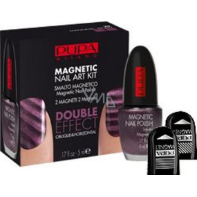Pupa Nail Magnetic Violet Art Kit sada na zdobení nehtů 5 ml