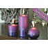 Lima Třpyt hvězdy svíčka violet koule průměr 80 mm 1 kus