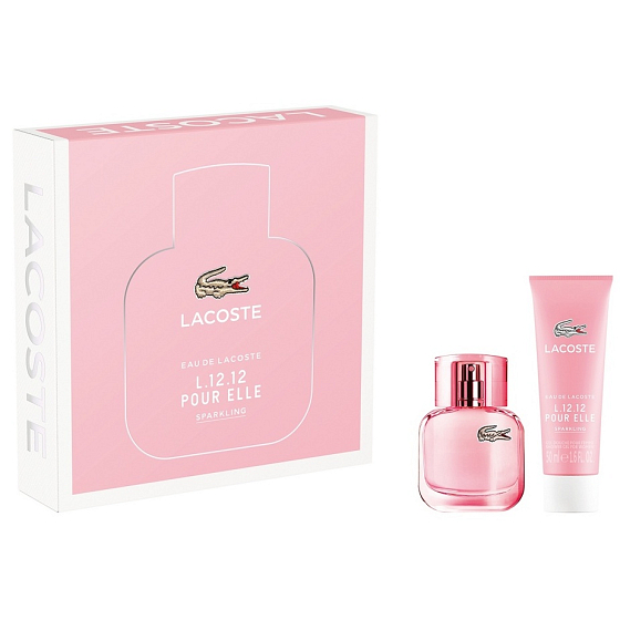 Lacoste Eau De Lacoste L.12.12 Pour Elle Sparkling toaletní voda pro ženy 30 ml + sprchový gel 50 ml, dárková sada
