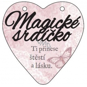 Albi Závěsná plaketka srdce Magické srdíčko 9 cm × 10 cm