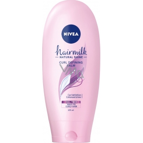 Nivea Hairmilk Natural Shine balzám pro zvýraznění vlnitých vlasů 125 ml