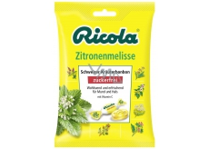 Ricola Zitronenmelisse - Meduňka švýcarské bylinné bonbóny bez cukru s vitamínem C z 13 bylin 75 g