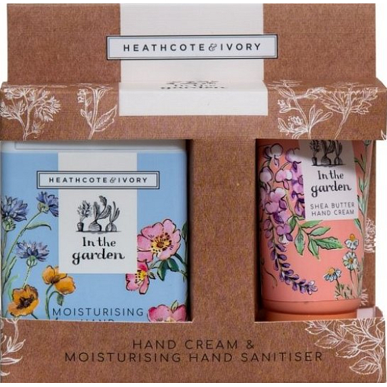 Heathcote & Ivory In The Garden krém na ruce a nehty 30 ml + antibakteriální sprej 20 ml, kosmetická sada