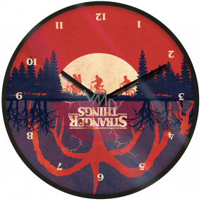 Epee Merch Stranger Things Nástěnné hodiny 24,5 x 24,5 cm