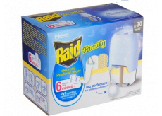 Raid Family elektrický odpařovač s tekutou náplní proti komárům 30 nocí 21 ml