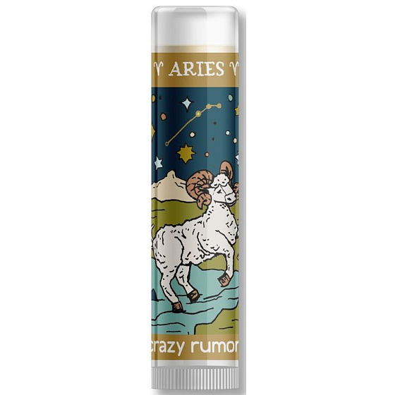 Crazy Rumors Zodiac Beran balzám na rty s příchutí citrusu, koření a lesního ovoce 4,4 ml
