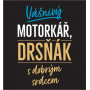 Albi Sametový hrnek Vášnivý motorkář černý 300 ml