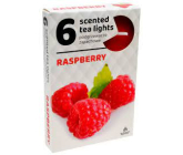 Tea Lights Raspberry vonné čajové svíčky 6 kusů