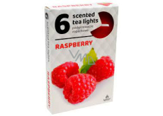 Tea Lights Raspberry vonné čajové svíčky 6 kusů