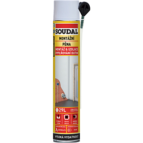 Soudal montážní pěna, rozpínavá, trubičková, 300 ml Soudal montážní pěna, rozpínavá, trubičková, 300 ml