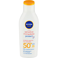 Nivea Sun Sensitive Immediate Protect mléko na opalování OF50+, 200 ml