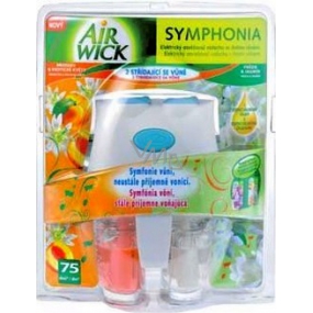 Air Wick Symphonia Broskev a exotické květy + Frézie a Jasmín 2 x 10 ml