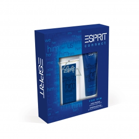 Esprit Connect for Him parfémovaný deodorant sklo pro muže 75 ml + sprchový gel 75 ml, kosmetická sada