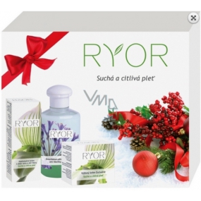 Ryor Exclusive výživný krém suchá a citlivá pleť 50 ml + Aloe Vera hydratační krém 50 ml + Dvoufázovou odličovací emulzi 150 ml, kosmetická sada