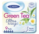 Carin Ultra Wings Green Tea hygienické vložky 9 kusů