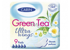 Carin Ultra Wings Green Tea hygienické vložky 9 kusů