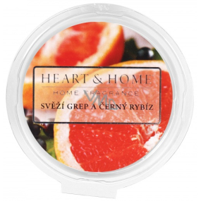 Heart & Home Svěží grep a černý rybíz Sojový přírodní vonný vosk 27 g