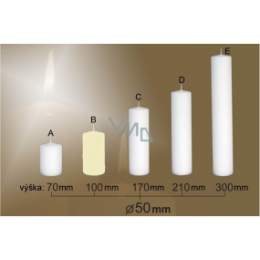 Lima Svíčka hladká slonová kost válec 50 x 100 mm 1 kus