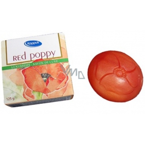 Kappus Red Poppy - Vlčí mák luxusní toaletní mýdlo 125 g
