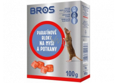 Bros Parafínové bloky na myši a potkany 100 g