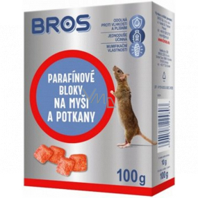 Bros Parafínové bloky na myši a potkany 100 g
