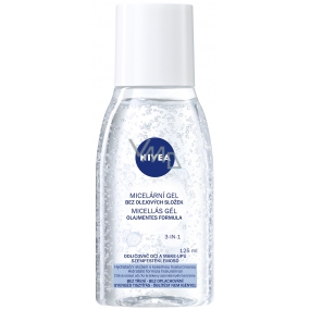 Nivea 3in1 Odličovací micelární gel bez olejových složek pro všechny typy pleti 125 ml