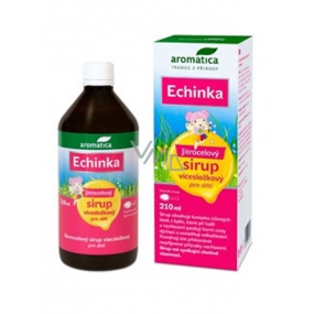 Aromatica Jitrocelový sirup Echinka pro děti posiluje horní cesty dýchací a usnadňují vykašlávání 210 ml