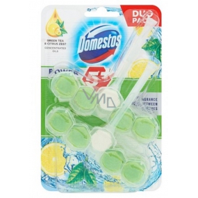 Domestos Power 5 Green Tea & Citrus Wc tuhý blok 2 x 55 g