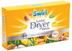 Swirl Tropical vonné ubrousky do sušičky 40 kusů