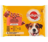 Pedigree Adult Hovězí a drůbeží maso v želé kapsa pro dospělé psy 100 g x 4 kusy