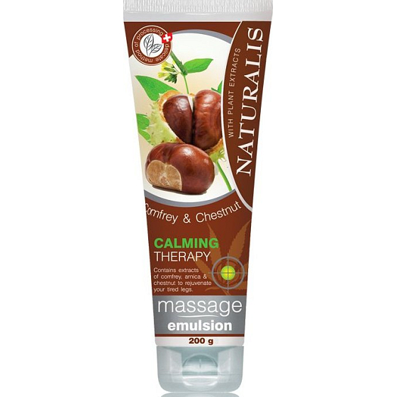 Naturalis Comfrey & Chestnut - Kaštan a Kostival masážní emulze 200 ml
