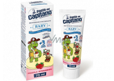 Pasta Del Capitano Baby Strawberry zubní pasta pro děti od 3 let 75 ml