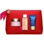 Clarins Multi-Active antioxidační denní krém 50 ml + čisticí micelární voda 50 ml + noční revitalizační krém 15 ml + kosmetická taštička, kosmetická sada pro ženy