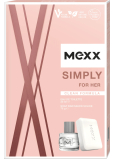 Mexx Simply for Her toaletní voda 20 ml + toaletní mýdlo 75 g, dárková sada pro ženy