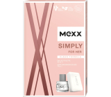 Mexx Simply for Her toaletní voda 20 ml + toaletní mýdlo 75 g, dárková sada pro ženy