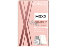 Mexx Simply for Her toaletní voda 20 ml + toaletní mýdlo 75 g, dárková sada pro ženy