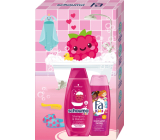 Schauma Kids Girl Raspberry 2v1 šampon a balzám na vlasy 400 ml + Fa Kids Underwater Fantasy 2v1 šampon a sprchový gel 250 ml, kosmetická sada pro děti