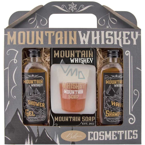 Bohemia Gifts Whiskey Spa sprchový gel 100 ml + šampon na vlasy 100 ml + toaletní mýdlo 70 g, kosmetická sada
