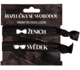 Albi Rozlučka se svobodou Elastické náramky Pro ženicha a svědka 2 kusy